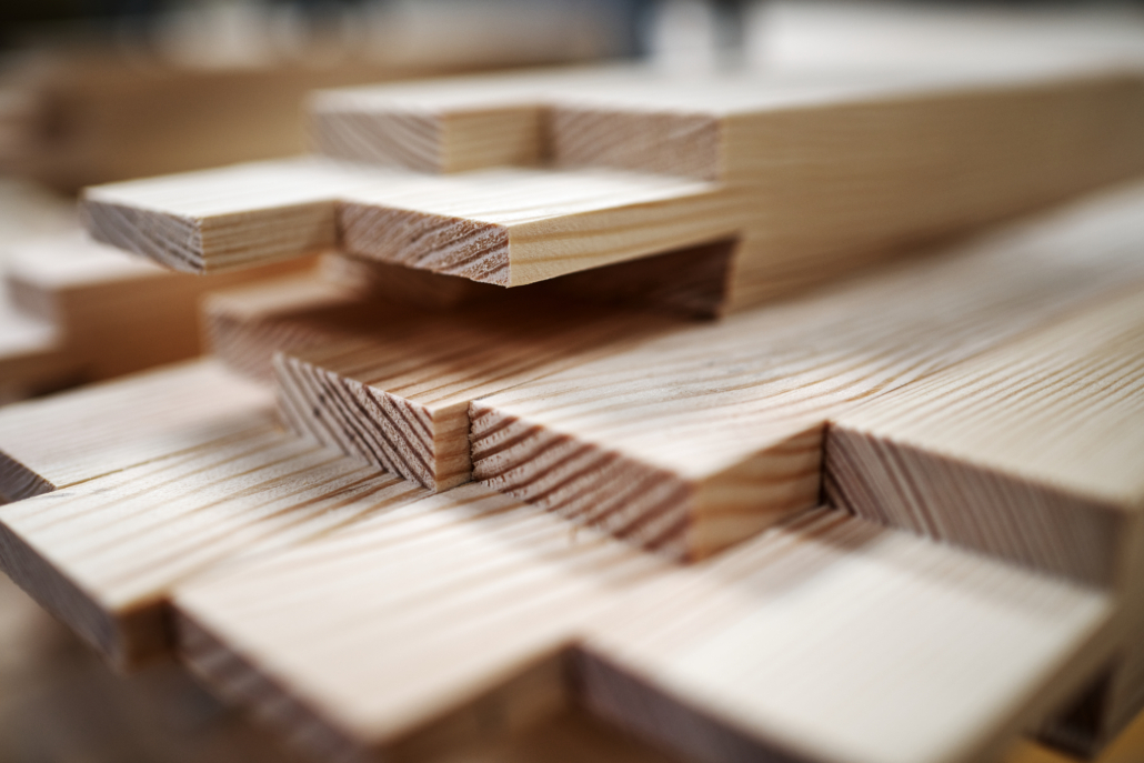 Stapel Holzbretter